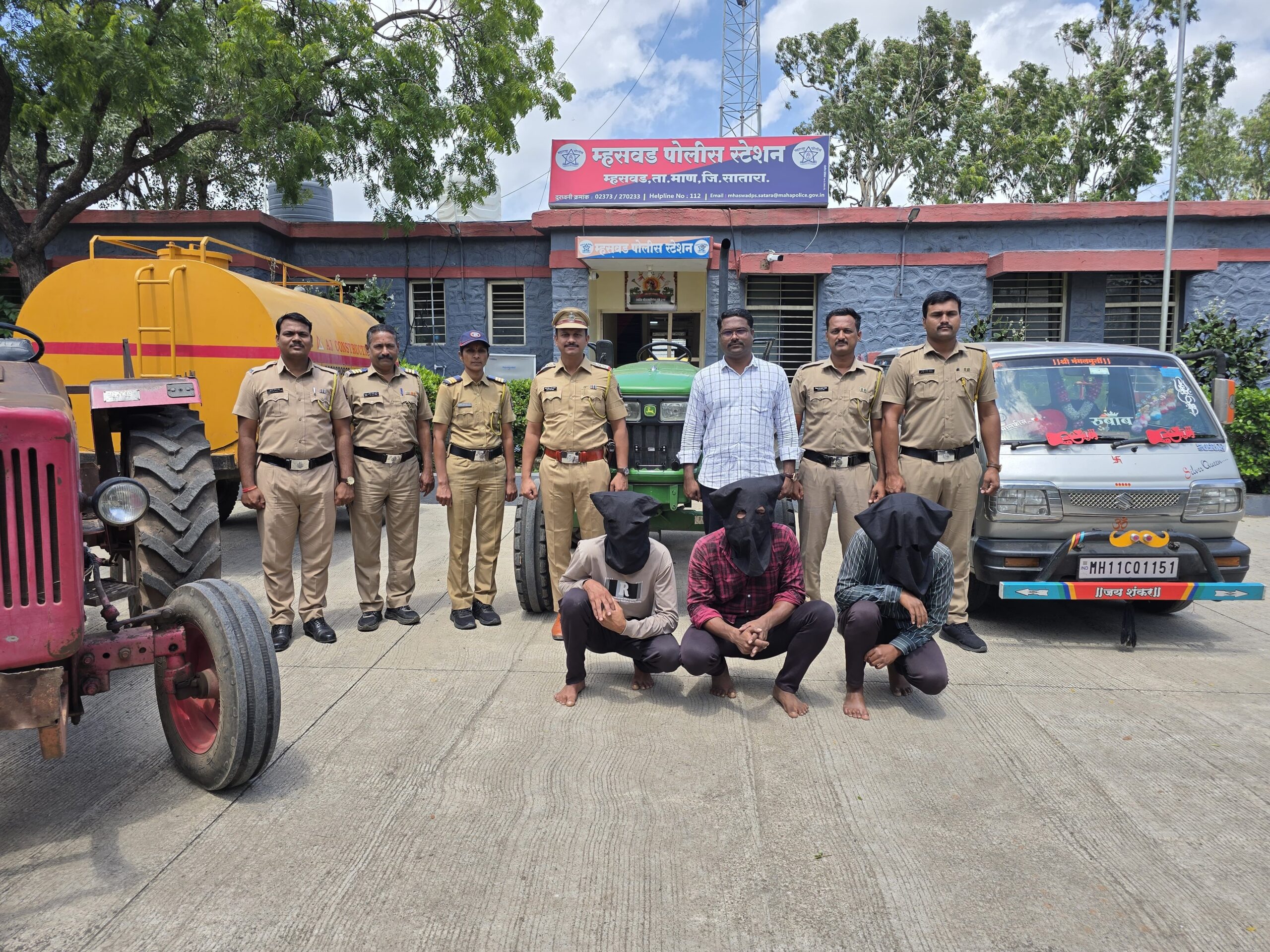 ट्रॅक्टर चोरीचा गुन्हा अवघ्या 24 तासांत उघडकीस,सपोनि अक्षय सोनवणे यांच्या मार्गदर्शनाखाली धडाकेबाज कामगिरी.